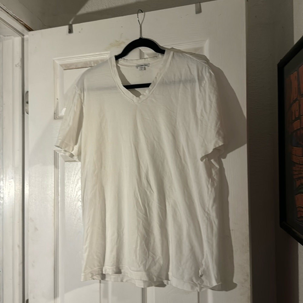 Clean , no stains white v neck t shirt by James Perse